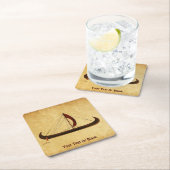 Red Sail Vikingschip Kartonnen Onderzetters (Insitu)