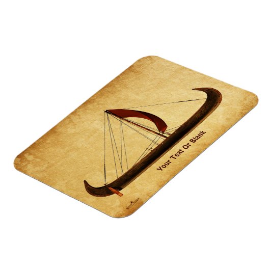 Red Sail Vikingschip Magneet (Linkerzijde)