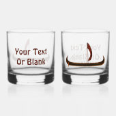 Red Sail Vikingschip Whisky Glas (Achterkant)