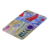 Red Sails & Flowers Flexible Magnet Magneet (Linkerzijde)