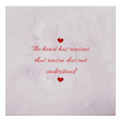 Red Saint Valentijnsdag Poster (Voorkant)