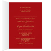 Red Sakura Gold Double Happiness Chinese bruiloft (Binnen (Rechts))