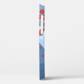 Red Sakura Kokeshi Doll - Cute Geisha Girl Case-Mate iPhone Case (Achterkant / Links)