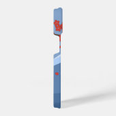 Red Sakura Kokeshi Doll - Cute Geisha Girl iPhone Hoesje (Rechterkant)