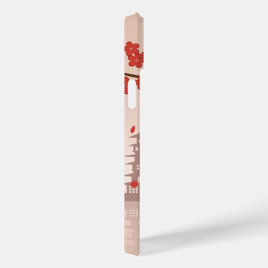 Red Sakura Kokeshi Doll - Japanse Geisha Case-Mate iPhone Case (Achterkant / Rechts)