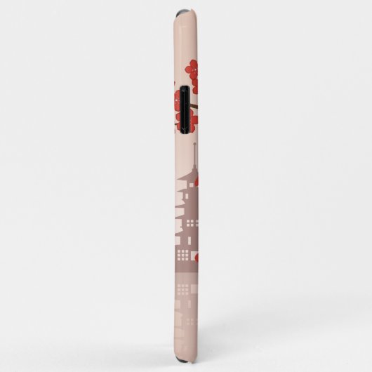 Red Sakura Kokeshi Doll - Japanse Geisha Case-Mate iPhone Case (Achterkant/rechts)