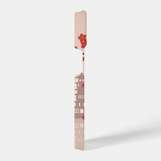 Red Sakura Kokeshi Doll - Japanse Geisha iPhone Hoesje (Rechterkant)