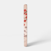 Red Sakura Kokeshi Doll - Japanse Geisha Samsung Galaxy Hoesje (Linkerkant)