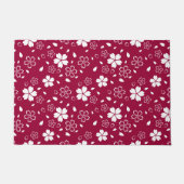 Red Sakura Pattern Deurmat (Voorkant)