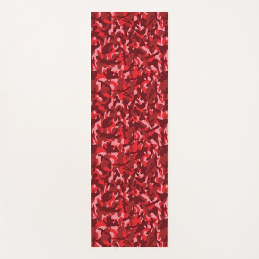 Red Salmon Camouflage Yogamat (Voorkant)