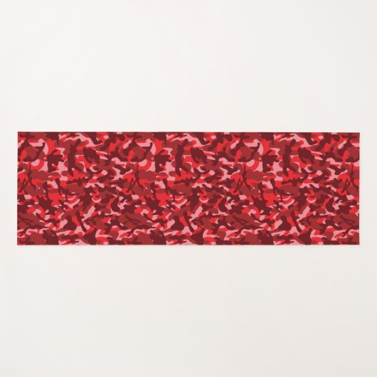 Red Salmon Camouflage Yogamat (Voorkant (horizontaal))