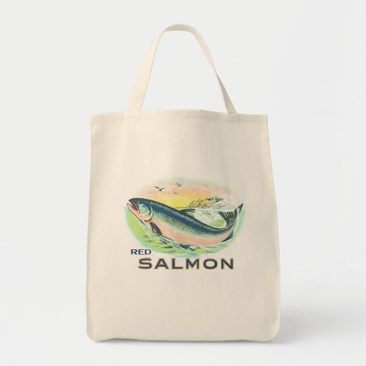 RED SALMON TOTE BAG (Voorkant)