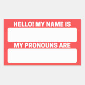 Red Salsa Name & Pronoun Labels (Voorkant)