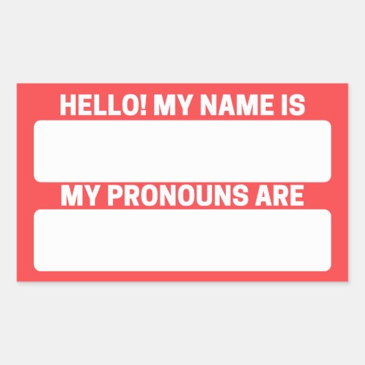 Red Salsa Name & Pronoun Labels (Voorkant)