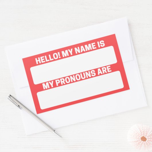Red Salsa Name & Pronoun Labels (Envelop)