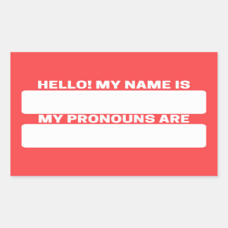 Red Salsa Name & Pronoun Labels