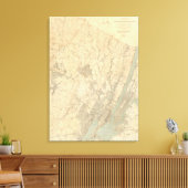 Red Sandstone, New Jersey 3 Canvas Afdruk (Insitu (Woonkamer))