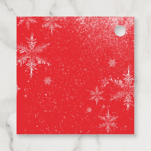 Red Santa Baby Baby Shower Bedankjes Labels (Achterkant)