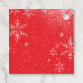 Red Santa Baby Baby Shower Bedankjes Labels (Achterkant)