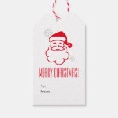 Red Santa Claus Cadeaulabel (Voorkant)