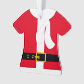 Red Santa Claus Coat Custom Kerstmis Ornament (voorkant)