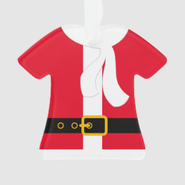 Red Santa Claus Coat Custom Kerstmis Ornament