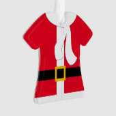 Red Santa Claus Coat op persoonlijke kerstmis Ornament (voorkant)