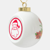 Red Santa Claus Keramische Bal Ornament (Rechts)