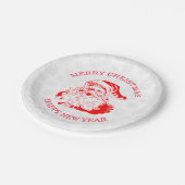 Red Santa Claus Papieren Bordje (Gekanteld)