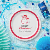 Red Santa Claus Papieren Bordje (Feest)