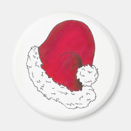 Red Santa Claus Pet Merry Kerstmis Holiday Magneet