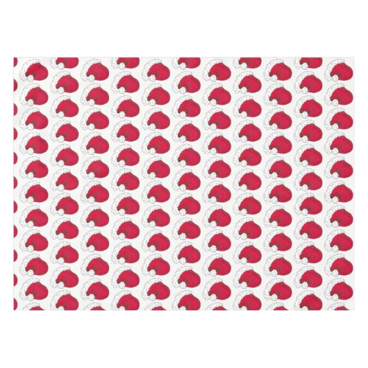Red Santa Claus Pet Merry Kerstmis Holiday Tafelkleed (Voorkant (Horizontaal))