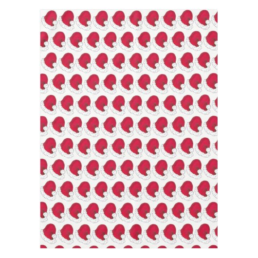 Red Santa Claus Pet Merry Kerstmis Holiday Tafelkleed (Voorkant)