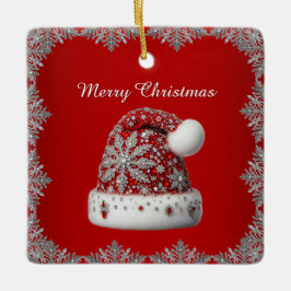 Red Santa Hat Christmas Holiday Ornament