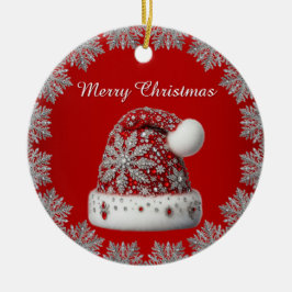 Red Santa Hat Christmas Holiday Ornament