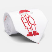 Red Santa Hat en laarzen Ho Ho Ho Stropdas (Opgerold)