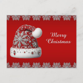 Red Santa Hat Holiday Christmas Briefkaart