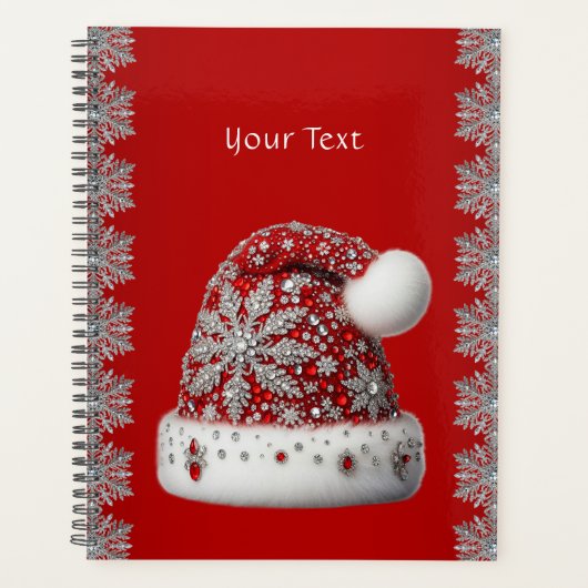 Red Santa Hat Holiday Planner (Voorkant)