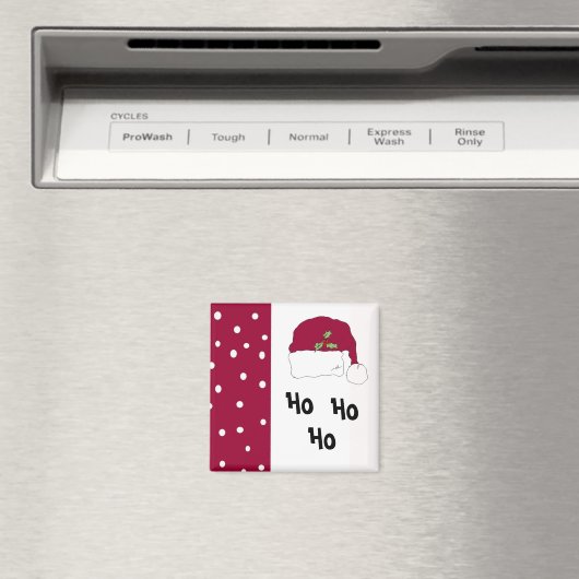 Red Santa Hat Magneet (Insitu (Vaatwasser))