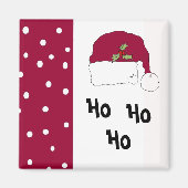 Red Santa Hat Magneet (Voorkant)