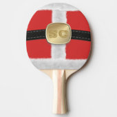 Red Santa Party Ping Pong Paddle Tafeltennisbatje (Voorkant)