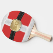 Red Santa Party Ping Pong Paddle Tafeltennisbatje (Zijkant)