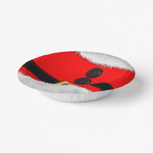 Red Santa Suit kerstfeestdag Papieren Kommen (Gebogen)