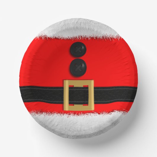 Red Santa Suit kerstfeestdag Papieren Kommen (Voorkant)