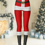 Red Santa Suit Mrs Claus kerstkostume Festive Leggings<br><div class="desc">Het zou geen Kerstmis zijn zonder een kerstbroek en hier hebben we zijn iconische broek aan. Een traditionele rode smog met een zwarte lederen gordel, gouden sluiting, namaakbont en zwarte lederlaarzen - allemaal digitaal gedrukt om de onderste helft van een kerstpak te vertegenwoordigen. Ik heb initialen aan zijn gordel toegevoegd...</div>