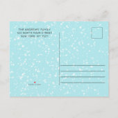 Red Santa Van Reindeer Dog Snow Kerstmis Verhuizen Aankondigingskaart (Achterkant)