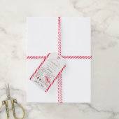 Red Santa's Sleigh Express Speciale levering Cadeaulabel (Met Touw)