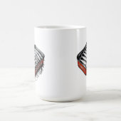 Red Sardine Art Tin Custom Monogram Naam Koffiemok (Center)