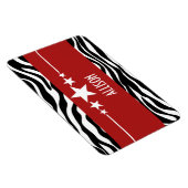 Red Sassy Star Zebra Premium Magnet Magneet (Rechterzijde)