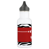 Red Sassy Star Zebra Waterfles (Links)